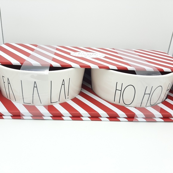 Rae Dunn Other - Rae dunn Falala! & Hohoho! 8" Pet Bowls